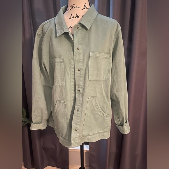 🐣Universal Threads - Light green Denim Jacket Size XXL  Perfect for Spring! - Picture 4 of 9